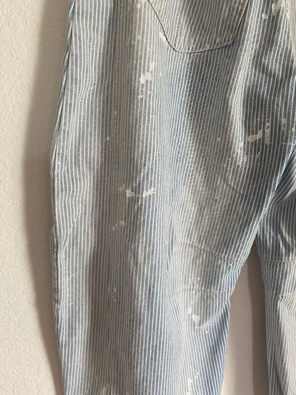 We The Free Good Luck Mid-Rise Stripe Barrel Jeans Size 28 Excellent Condition - Picture 7 of 8